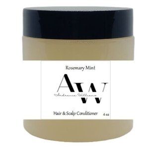 AW Rosemary Mint Hair & Scalp Conditioner 4oz, made in USA for all hair types